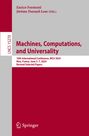 : Machines, Computations, and Universality, Buch