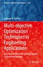 "Multi-objective Optimization Techniques in Engineering Applications" von Lagouge K. Tartibu auf blau-rotem Hintergrund.