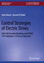 "Control Strategies of Electric Drives", Autoren: Imen Nouira, Bassem El Badsi. Blauer Hintergrund, Logo unten rechts.