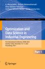 : Optimization and Data Science in Industrial Engineering, Buch