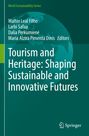 Buchtitel: "Tourism and Heritage: Shaping Sustainable and Innovative Futures", grüne Erde im Hintergrund.
