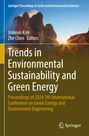 "Trends in Environmental Sustainability and Green Energy". Im Hintergrund ein Sonnenaufgang hinter Felsen. Springer-Logo.