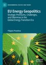 EU Energy Geopolitics: Strategic Premiums, Challenges. Grünes Hochhaus mit gelben Sternen.