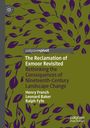 Der Titel lautet: "The Reclamation of Exmoor Revisited". Autorennamen: Henry French, Leonard Baker, Ralph Fyfe. Violette Blätter auf olivgrünem Hintergrund.