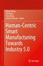 "Human-Centric Smart Manufacturing Towards Industry 5.0." Roter Hintergrund mit wellenförmigem Muster.