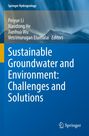 Titel: "Sustainable Groundwater and Environment: Challenges and Solutions". Wasserfall über blaugrauem Hintergrund.