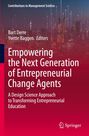 Text: "Empowering the Next Generation of Entrepreneurial Change Agents". Skyline mit leuchtenden Linien im Hintergrund.