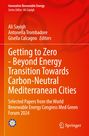 Titel: "Getting to Zero - Beyond Energy Transition Towards Carbon-Neutral Mediterranean Cities". Roter Hintergrund.