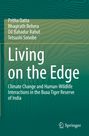 Titel: "Living on the Edge". Untertitel: "Climate Change...Buxa Tiger Reserve of India". Autoren: Pritha Datta, u. a. Grüner Hintergrund.