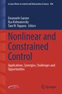 Buchtitel und Autoren: "Nonlinear and Constrained Control", herausgegeben von Emanuele Garone u.a. Mit Springer-Logo unten.