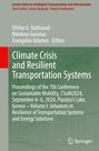 : Climate Crisis and Resilient Transportation Systems, Buch