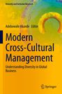 "Modern Cross-Cultural Management" von Adebowale Akande, buntes abstraktes Design in Gelb und Grün, Springer-Logo.