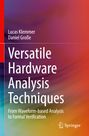 Text: "Versatile Hardware Analysis Techniques. From Waveform-based Analysis to Formal Verification." Bunte Hintergrundverläufe.