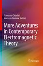 Buchtitel: "More Adventures in Contemporary Electromagnetic Theory". Autoren: Francesco Chiadini, Vincenzo Fiumara. Verlagslogo. Hintergrund in bunten, ineinander übergehenden Farben.