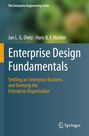 Text: "Enterprise Design Fundamentals" mit Autoren Jan L. G. Dietz und Hans B. F. Mulder. Springer-Logo unten.