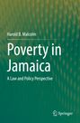 „Harold B. Malcolm. Poverty in Jamaica. A Law and Policy Perspective.“ Grüner Hintergrund mit einem Springer-Logo.