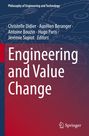 "Engineering and Value Change" in Weiß auf rotem Hintergrund. Zahnrad-Illustrationen im blauen oberen Bereich, Springer-Logo unten.
