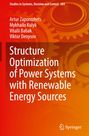 Artur Zaporozhets: Structure Optimization of Power Systems with Renewable Energy Sources, Buch