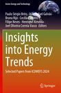 Titel: "Insights into Energy Trends". Autoren prominent erwähnt. Oben: Globus-Abbilder. Unten: Springer-Logo. Farbverlauf Hintergrund.