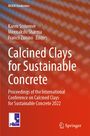 Cover der "RILEM Bookseries", Titel: "Calcined Clays for Sustainable Concrete", rot-orange Hintergrund, zwei Logos.