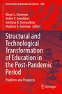 Text über Technologie und Bildungstransformation nach der Pandemie, Springer-Logo unten rechts, roter Hintergrund.