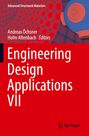 Titel: "Engineering Design Applications VII". Hintergrund: Rotes Muster mit blau-rotem 3D-Drahtmodell.