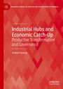 Titel: "Industrial Hubs and Economic Catch-Up". Autor: Arkebe Oqubay. Rotes geometrisches Muster im Hintergrund.
