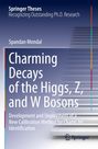 Titel: "Charming Decays of the Higgs, Z, and W Bosons". Beige Stufen und blaues Springer-Logo.