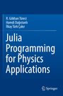 Drei Autoren, Titel: "Julia Programming for Physics Applications", blaues Buchcover, Springer Firmenlogo.