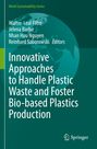 Walter Leal Filho und andere: Innovative Ansätze für die Bewältigung von Plastikabfällen. Grüntöne mit Globus. Logo unten.