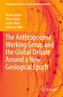 Text: "Emerging Globalities and Civilizational Perspectives. Martin Bohle, Boris Holzer, Leslie Sklair, Fabienne Will. The Anthropocene Working Group and the Global Debate Around a New Geological Epoch."

Abstrakte orange Muster mit roten Linien.