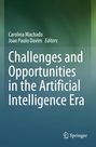 Buchtitel: "Challenges and Opportunities in the Artificial Intelligence Era". Grüne, abstrakte Hintergrundgestaltung.