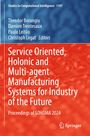 „Service Oriented, Holonic and Multi-agent Manufacturing Systems for Industry of the Future“ in Weiß auf Rot.
