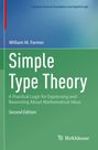 „Simple Type Theory“, Second Edition von William M. Farmer. Grüner und blauer Hintergrund, Birkhäuser-Logo.