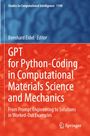 Titel: "GPT for Python-Coding in Computational Materials Science and Mechanics". Rot-blaue Grafik. Springer-Logo.