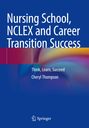 „Nursing School, NCLEX and Career Transition Success“, „Think, Learn, Succeed“, „Cheryl Thompson“. Blaues Cover mit Farbverlauf.