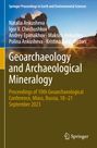 Titel: "Geoarchaeology and Archaeological Mineralogy". Sonnenuntergang hinter einer Felsformation. Logo von Springer.