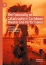 Titel: "The Coloniality of Catastrophe in Caribbean Theater and Performance". Rotes Bild mit Palme und Auto.