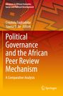 "Political Governance and the African Peer Review Mechanism" steht in Weiß auf orange-rotem Hintergrund. Springer Logo unten.