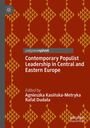 „Contemporary Populist Leadership in Central and Eastern Europe“, rote geometrische Muster, palgrave|pivot Logo.