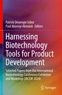 Text: "Harnessing Biotechnology Tools for Product Development." Bunte, abstrakte Farbverläufe und ein Springer-Logo.