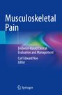 Text "Musculoskeletal Pain", "Evidence-Based Clinical Evaluation and Management", "Carl Edward Noe, Editor". Unten Logo von Springer.