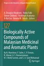 Text: "Biologically Active Compounds of Malaysian Medicinal and Aromatic Plants" von N. Manshoor und anderen. Grüner Hintergrund.