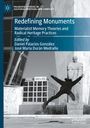 "Redefining Monuments", Theorien des materialistischen Gedächtnisses. Schwarz-Weiß Foto mit springender Person vor Gebäude.