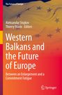 Text: "Western Balkans and the Future of Europe: Between an Enlargement and a Commitment Fatigue." Hintergrund: EU-Flagge.