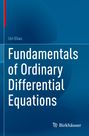 „Fundamentals of Ordinary Differential Equations“ von Uri Elias. Blaues Cover mit schlichtem Design und Birkhäuser-Logo.