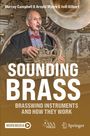 Buchtitel: "Sounding Brass: Brasswind Instruments and How They Work". Ein Mann spielt ein Blechblasinstrument.