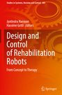 : Design and Control of Rehabilitation Robots, Buch