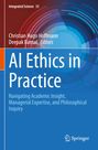 AI Ethics in Practice. Autoren: Christian Hugo Hoffmann, Deepak Bansal. Blaues Design mit geometrischen Mustern.