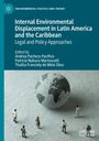 Titel: "Internal Environmental Displacement in Latin America and the Caribbean". Darstellung einer Weltkugel und Figuren.